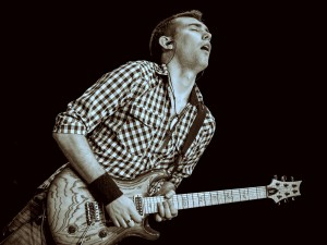 Joe Fawcett on guitar