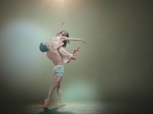 Northern Ballet Premier Dancers Tobias Batley and Martha Leebolt in Jonathan Watkins' 1984. Photo Guy Farrow.